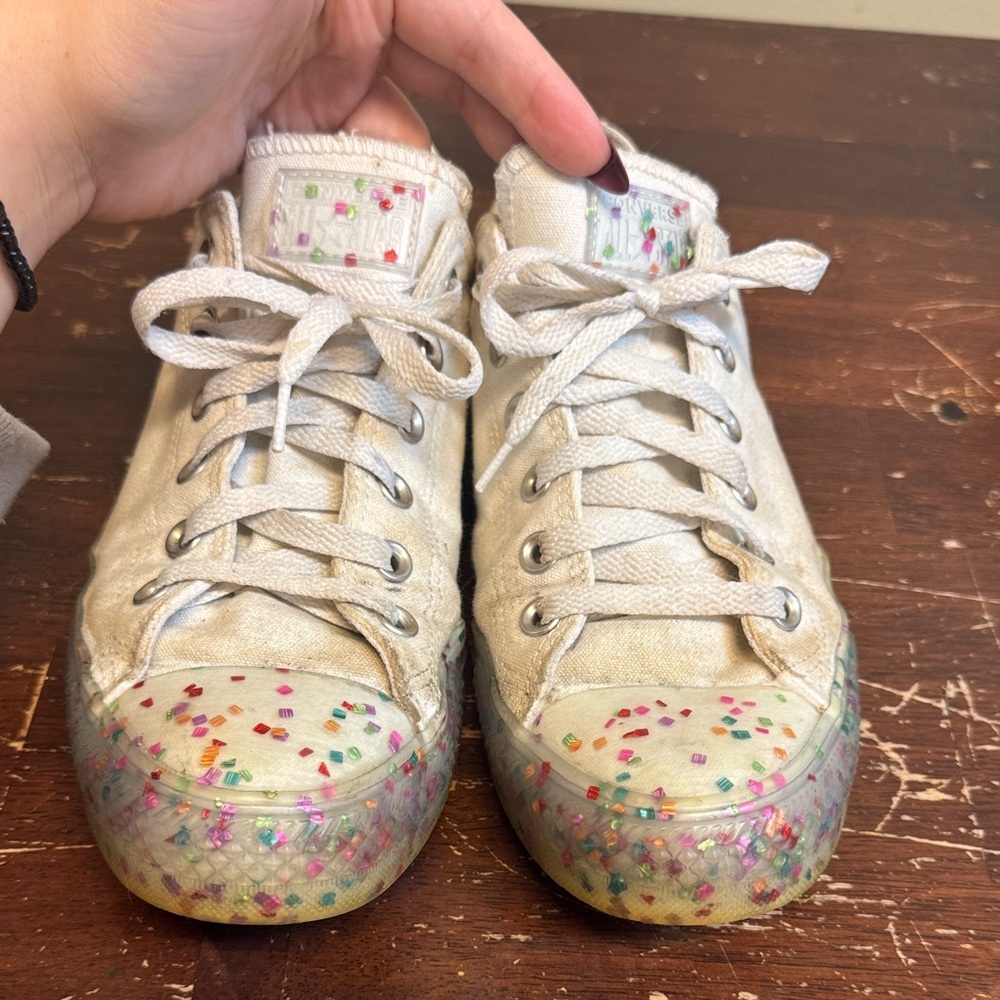 Converse confetti sneakers